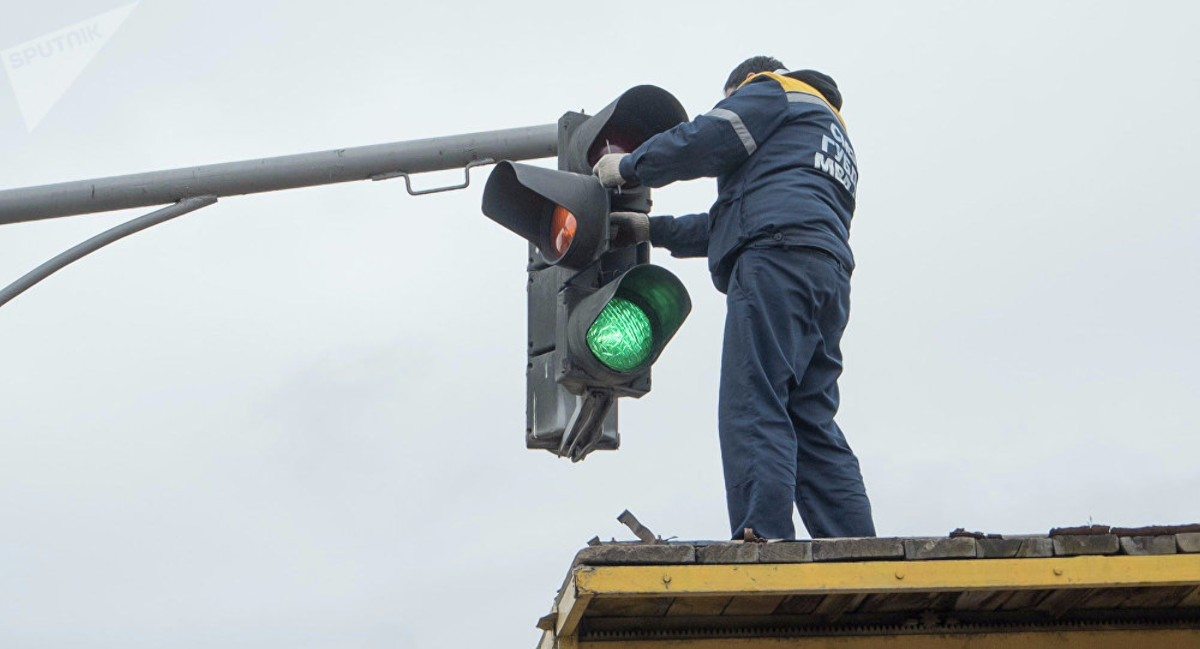 Херсон,светофор,ремонт