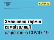 Самоізоляцію через ковід в Україні скоротили