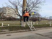 В Херсоні зняли символи державності