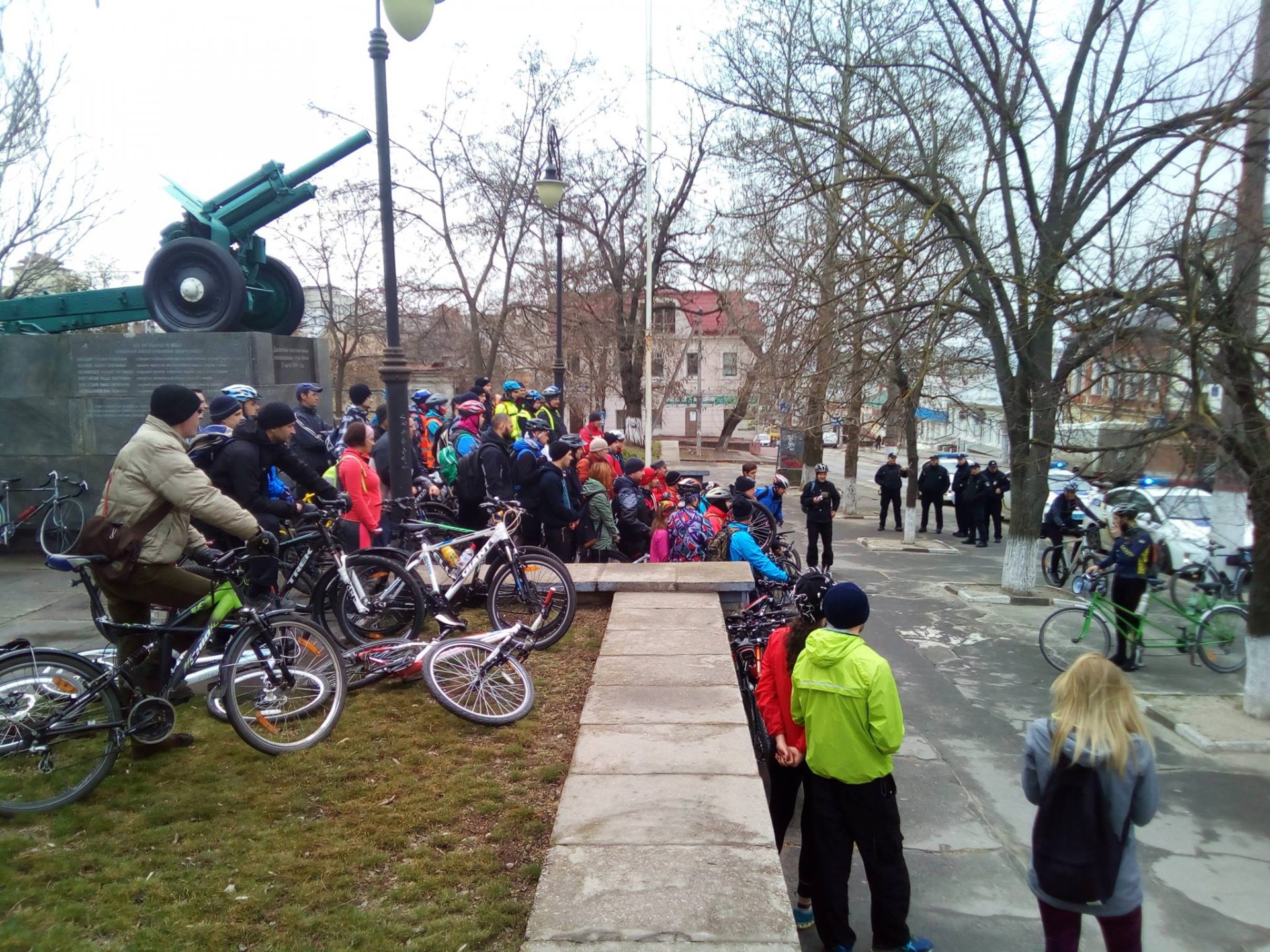 Херсон,велопробег,перекрытие движения