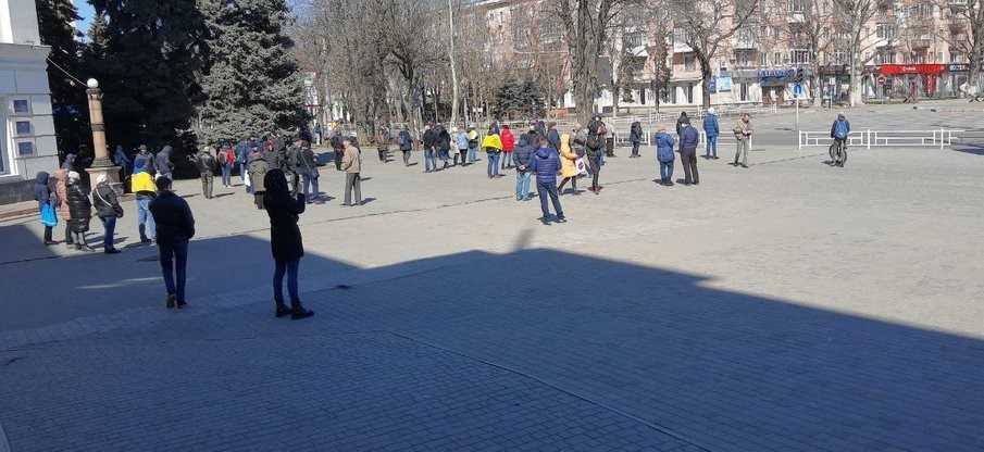 Херсон, газ, мітинг