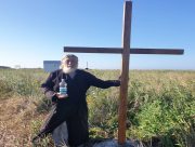 В Херсоне монах с острова Джарылгач проповедует мир