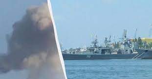 Силами оборони України успішно уражено два десантних кораблі "Ямал" та "Азов"