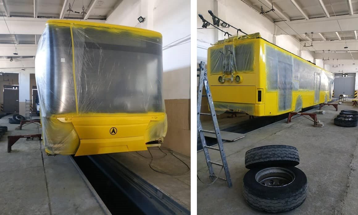 троллейбус, эмаль, устинов