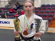 Юна спортсменка з Херсона виборола дві медалі на Чемпіонаті Європи з кіокушин карате