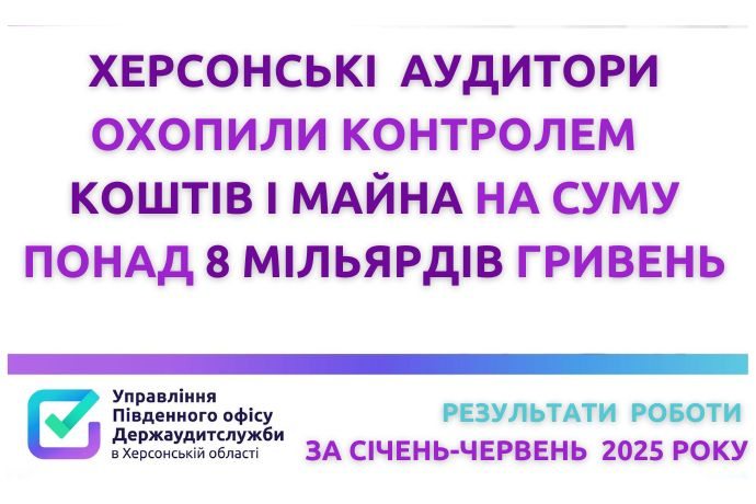 Херсонські аудитори, Фахівці Управління Південного офісу Держаудитслужби в Херсонській області, порушення, контроль фінансових і матеріальних ресурсів