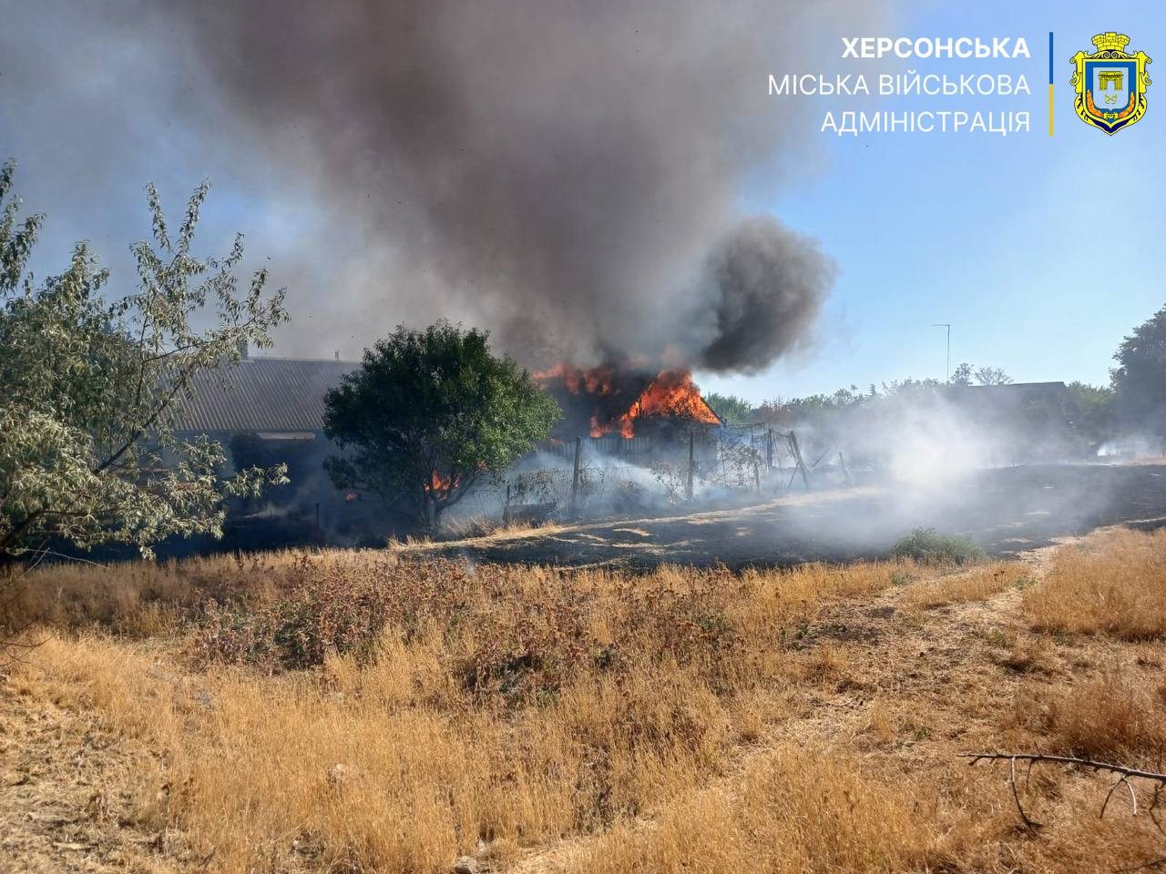 Сьогодні, вранці, 14 липня, російські, війська, обстріляли, селище, Зеленівка, Херсонського, району