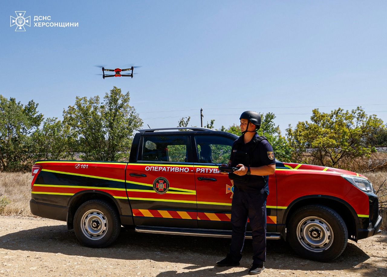 Херсонщині, рятувальники, вдосконалюють, навички, роботи, дронами, офіцери-рятувальники, громад Херсонщини, підвищують, рівень, підготовки, використання, безпілотних, літальних, апаратів,  практичні, тренування, управління, БПЛА