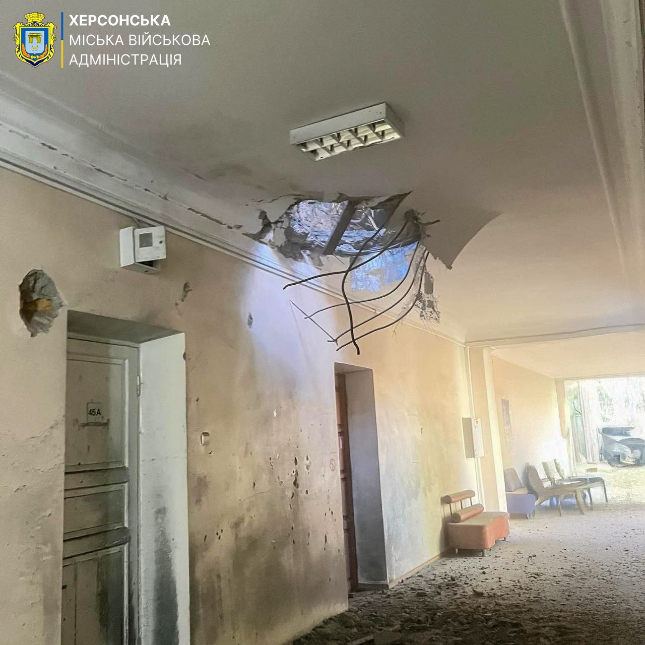 Херсоні, обстріляли, медичний, заклад, люди, постраждали, російські, війська, тимчасово, окупованого, лівобережжя, обстріляли, середмістя, Херсона