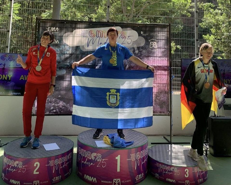 Херсонська, спортсменка, здобула, дві, золоті, медалі, чемпіонаті, Європи, серед, ветеранів, Мадейрі, тривають, змагання, чемпіонату, Європи, легкої, атлетики, легкоатлетка, майстер, спорту, викладачка, Херсонського, фахового, спортивного, коледжу, Тетяна Насонова