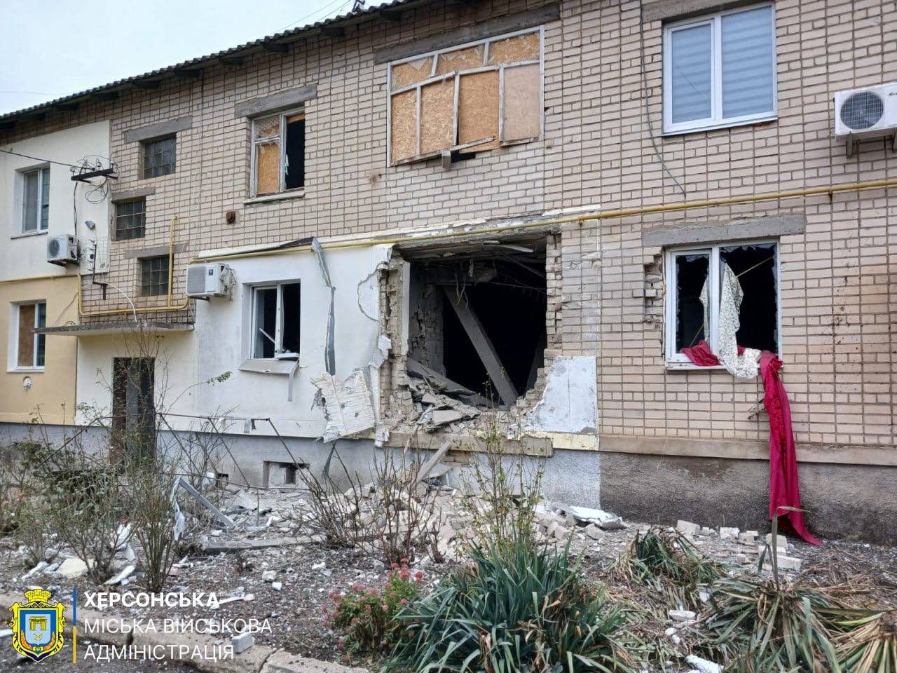 2 жовтня, російські, війська, тимчасово, окупованого, лівобережжя, обстріляли, селище, Зеленівку, Херсонської, міської, громади