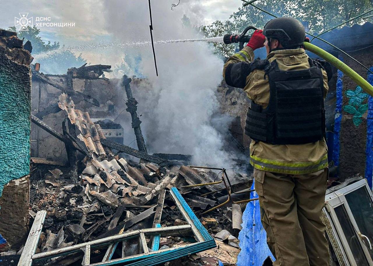 Вибух, газового, балона, Нововоскресенському, постраждалий, Сьогодні, вранці, 7 жовтня, селі, Нововоскресенське, Бериславського, району, Херсонської, області, стався вибух, побутового, газового балона, зруйновано, загорілася, господарча, споруда, рятувальники, ліквідували, пожежу