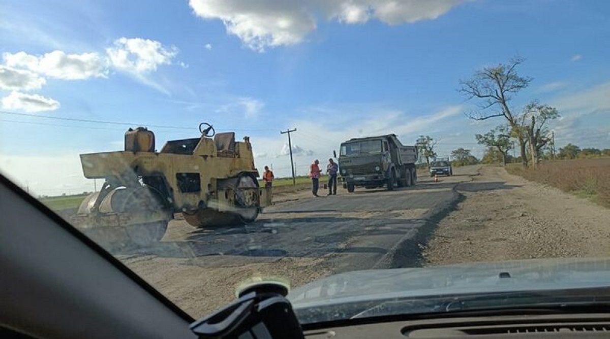 геническ, ивановка, ремонт, дорога