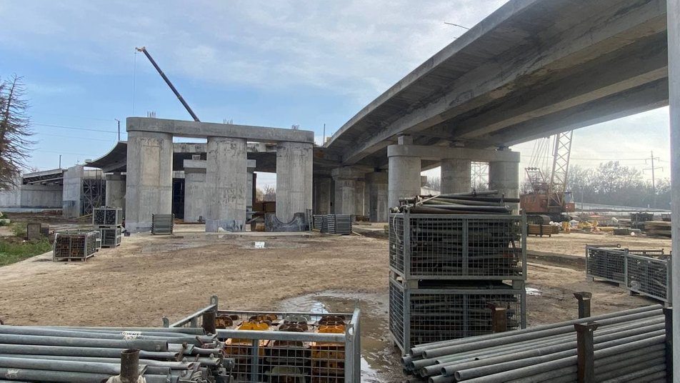 Херсон, будівництво, шляхопровод