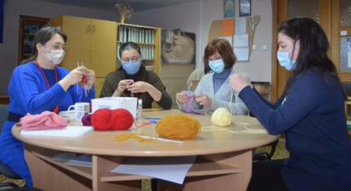 Херсон,библиотека им.Гончара,мастер-класс,вязание