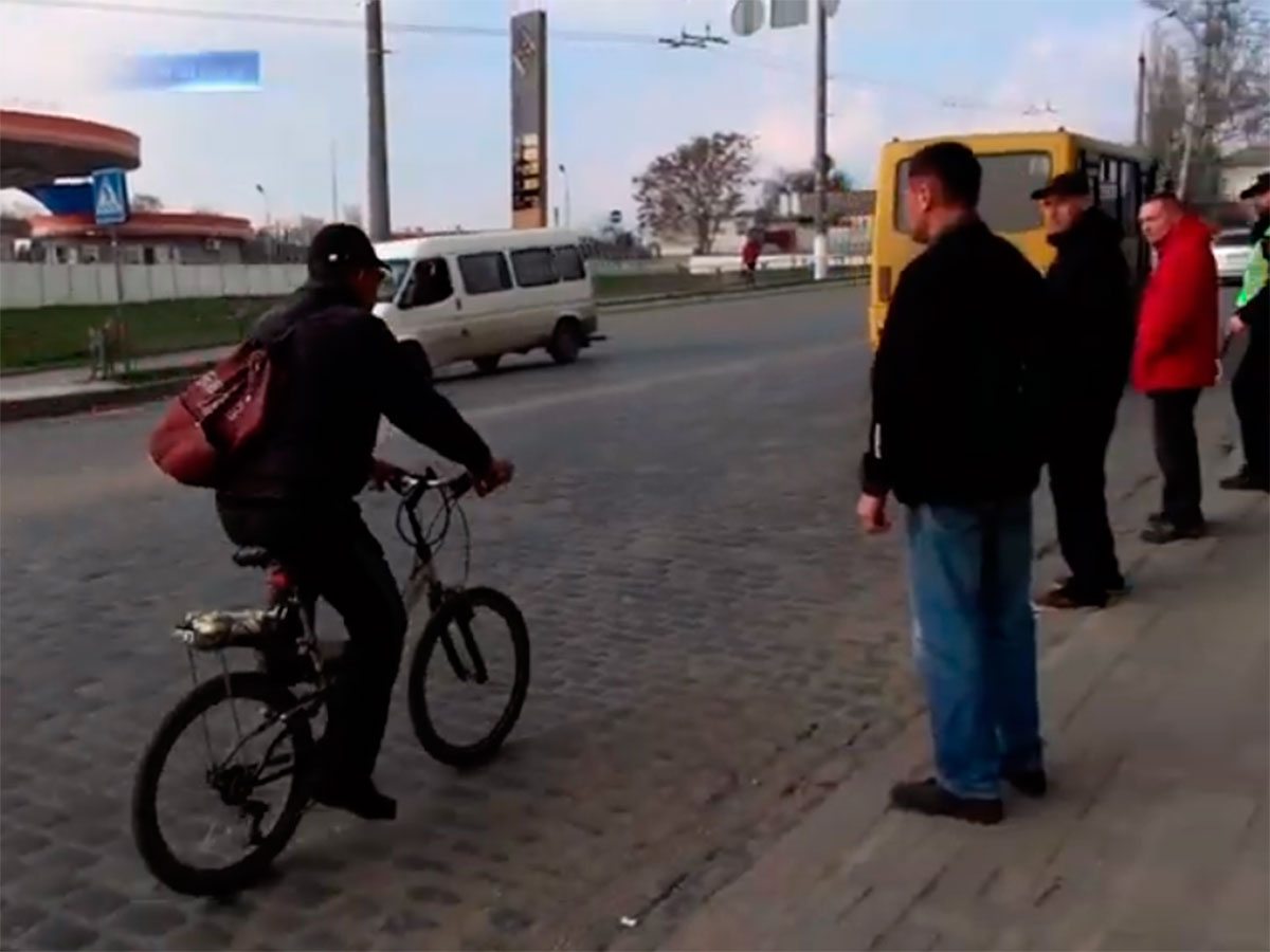 Херсон, відео, волосипедисти